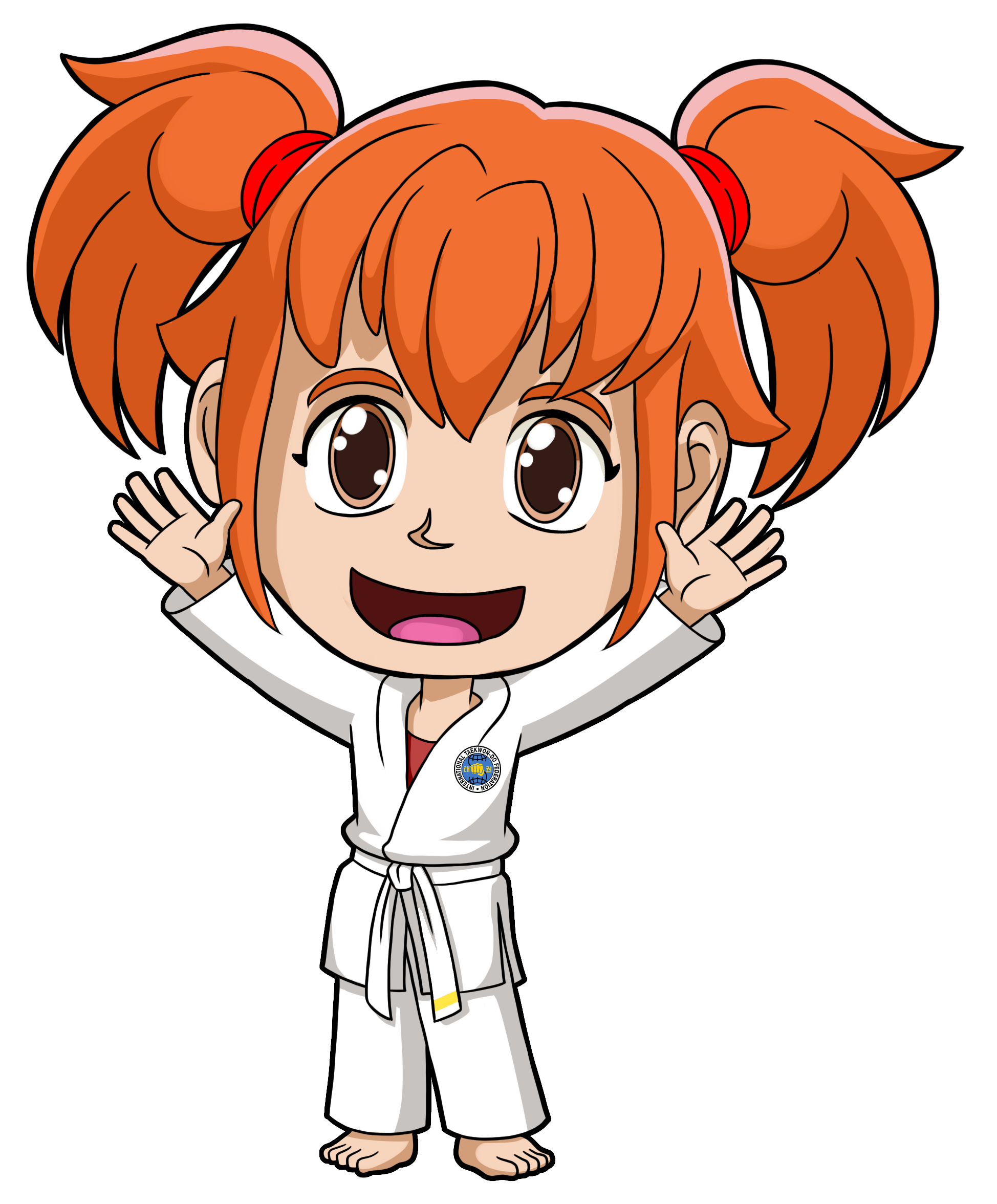 Serena, one of the Taekwon-Do Heroes, representing self-control in the Taekwon-Do Kids Program