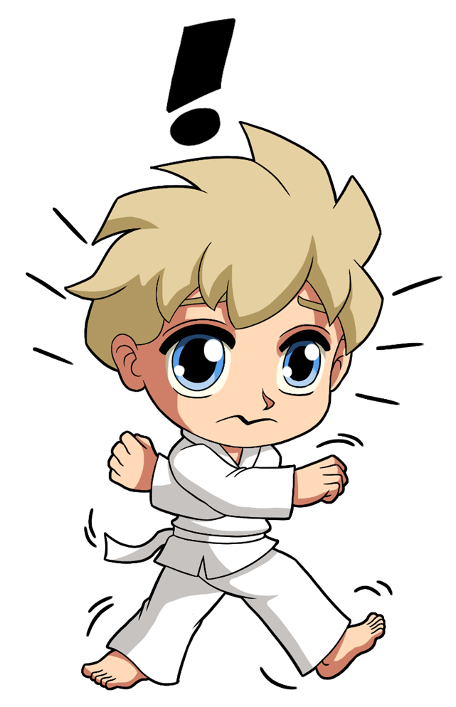 Boy showing lack of coordination, illustrating the importance of balance and movement training in the Taekwon-Do Kids Program